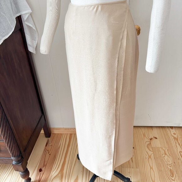 Vintage Sara Sturgeon Jacket & Skirt - Cream Silk - Size Medium - Picture 12 of 16